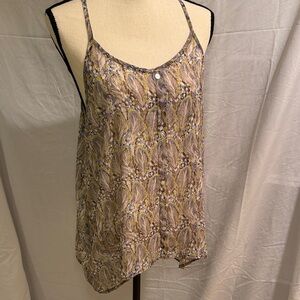 Everly Paisley Camisole in Purple and Yellow